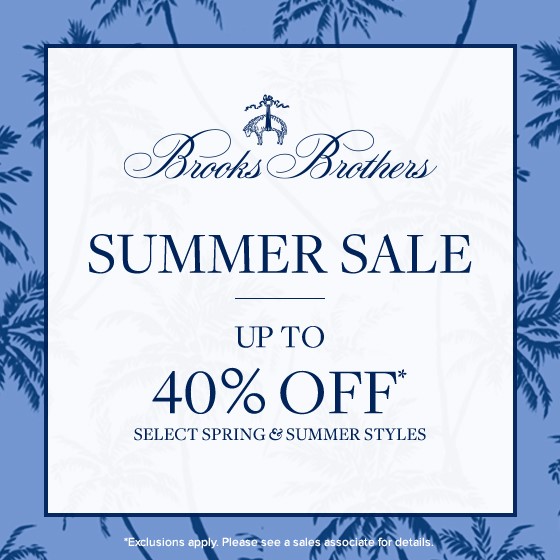 brooks brothers summer sale