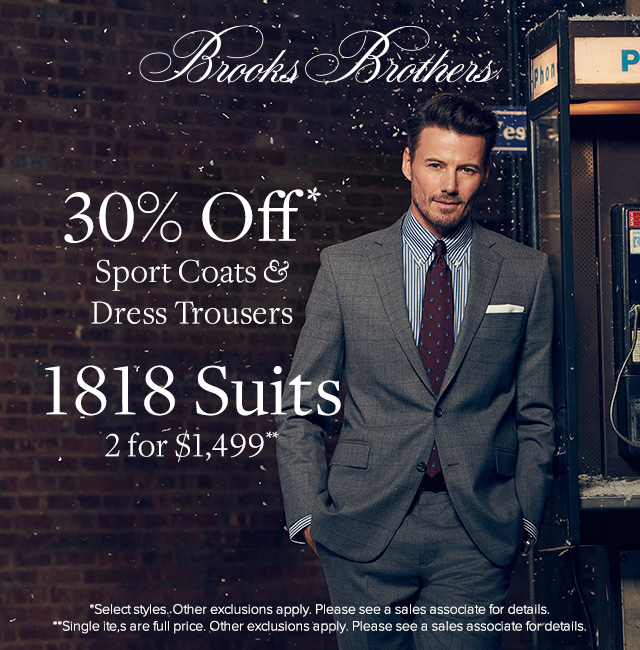 brooks brothers clearance suits